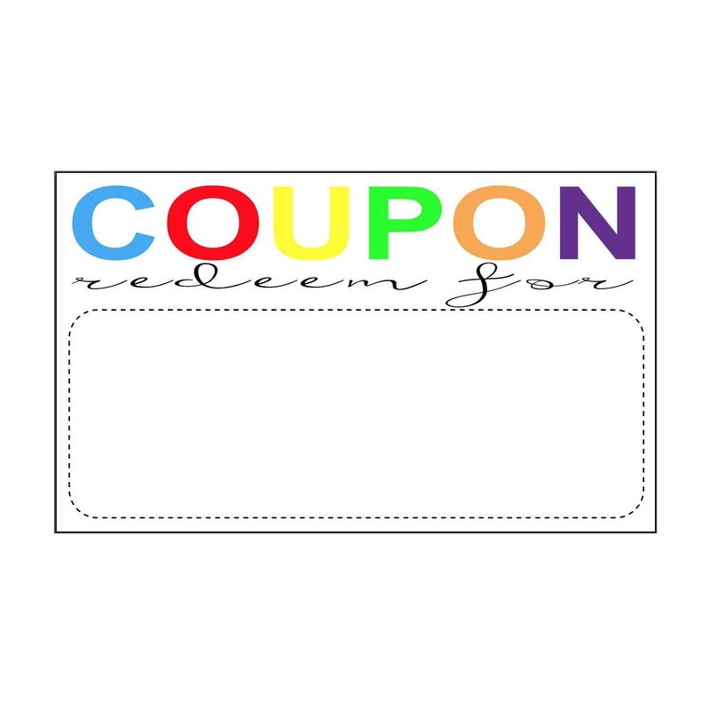 RXBC2011 Coupon Cards Pack of 100 for Business Blank Coupons Gift Certificates Vouchers - Image 2